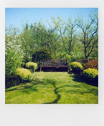 banc dans le jardin d'Adou