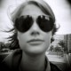 Holga + 320TXP, Anna Manon prise a Berlin avec mes lunettes :)